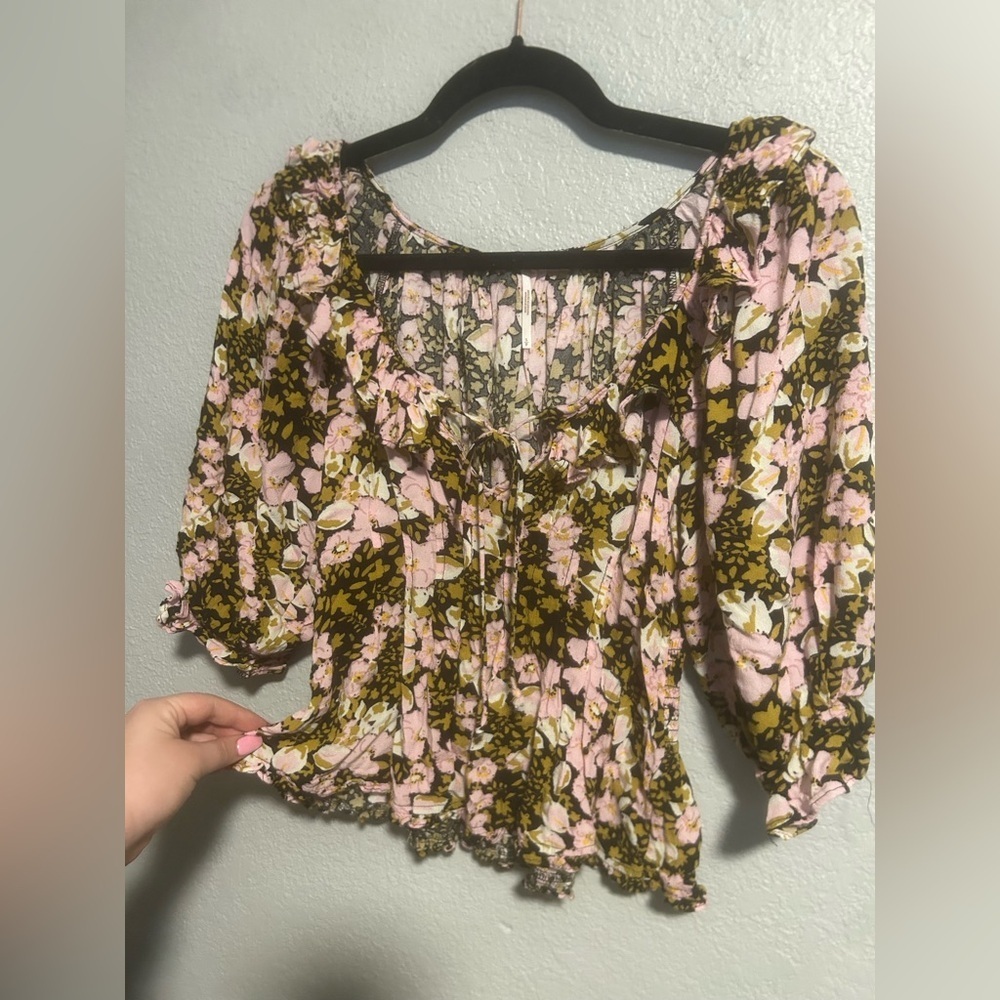 Free people floral blouse - Picture 7 of 9